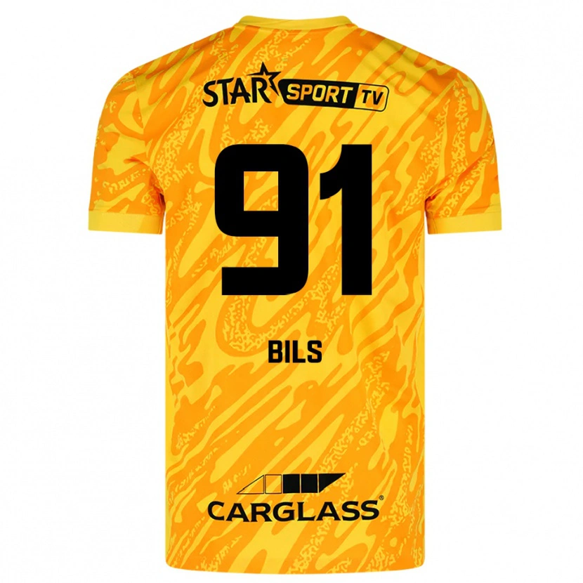 Danxen Herren Elise Bils #91 Trikot Orange Gelb Schwarz Torwarttrikot 2025/26 Österreich