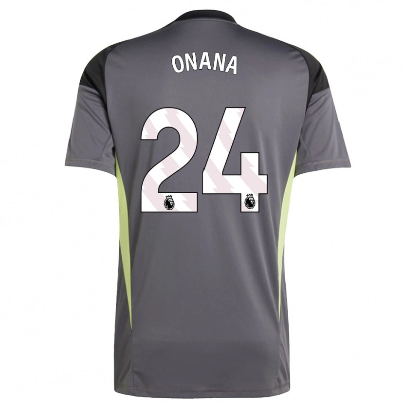 Danxen Herren André Onana #24 Trikot Dunkelgrau Weiß Torwarttrikot 2025/26 Österreich