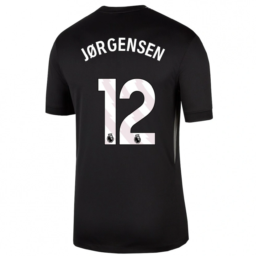 Danxen Herren Filip Jørgensen #12 Trikot Schwarz Weiß Torwarttrikot 2025/26 Österreich