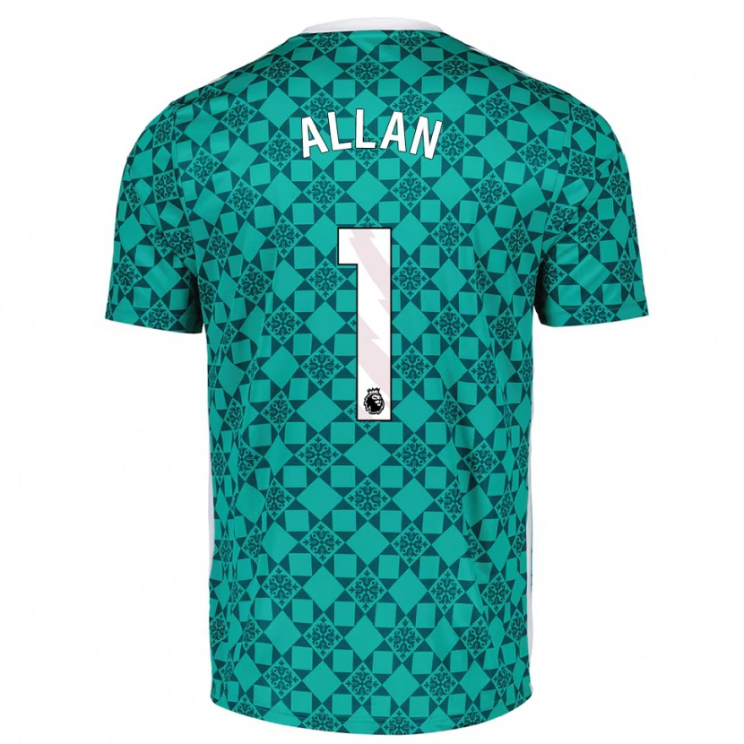 Danxen Herren Isaac Allan #1 Trikot Grün Weiß Torwarttrikot 2025/26 Österreich