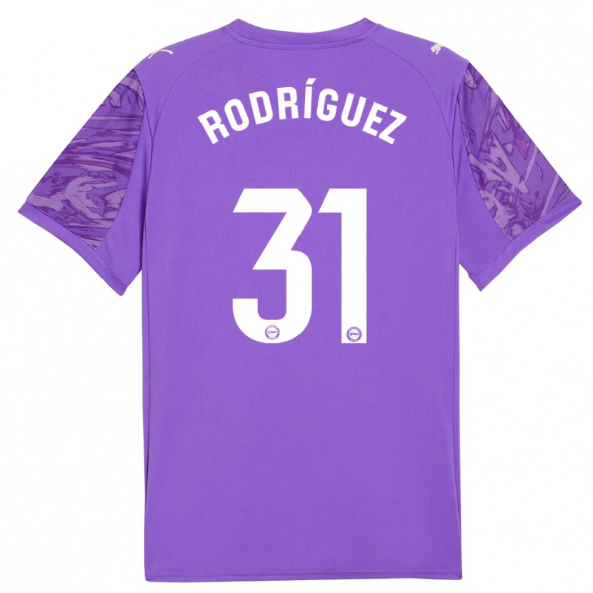 Danxen Herren Adrián Rodríguez #31 Trikot Violett Weiß Torwarttrikot 2025/26 Österreich