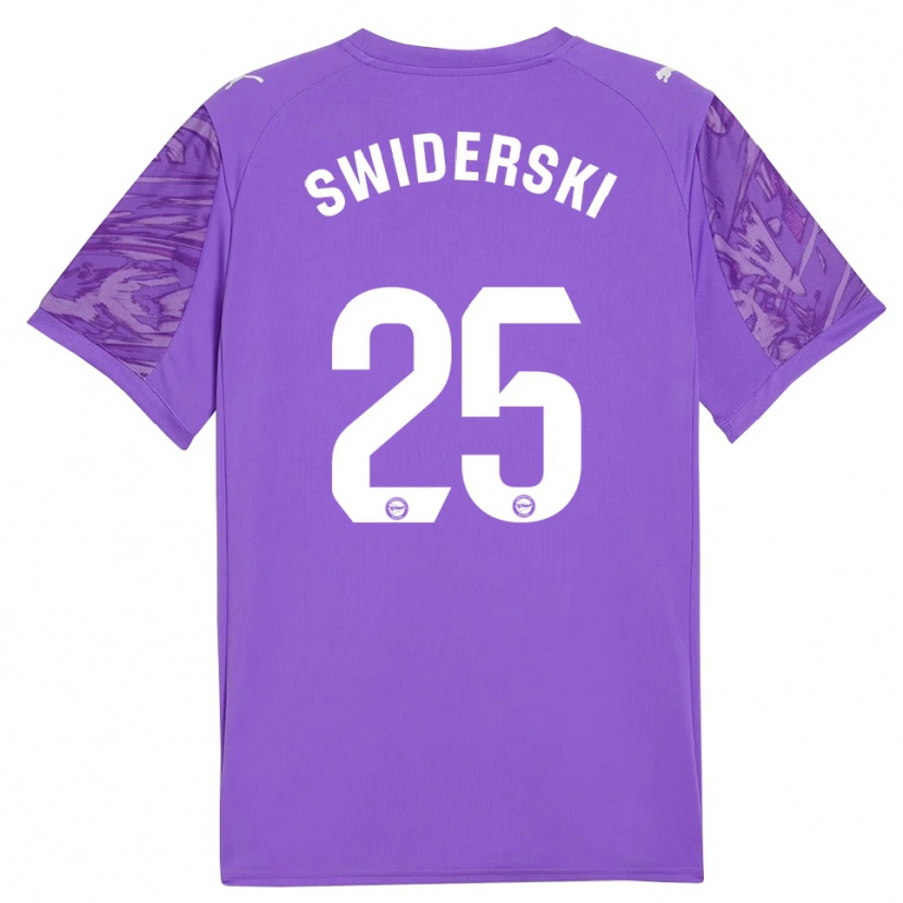 Danxen Herren Grégoire Swiderski #25 Trikot Violett Weiß Torwarttrikot 2025/26 Österreich