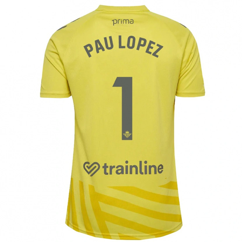 Danxen Herren Pau López #1 Trikot Gelb Grau Torwarttrikot 2025/26 Österreich