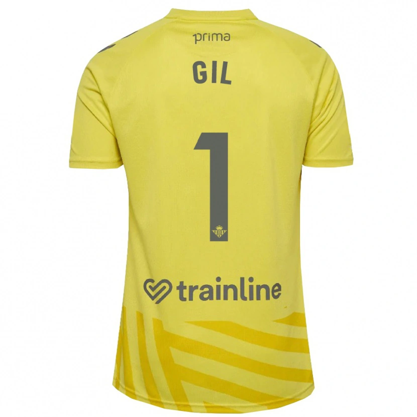 Danxen Herren Noelia Gil #1 Trikot Gelb Grau Torwarttrikot 2025/26 Österreich
