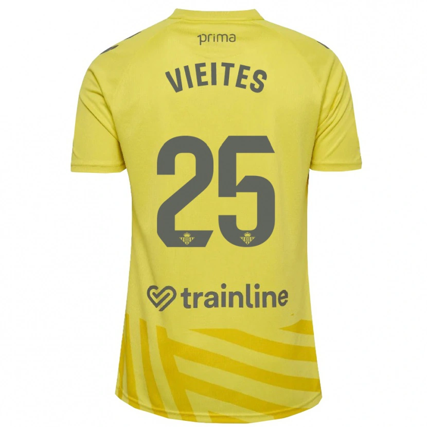 Danxen Herren Fran Vieites #25 Trikot Gelb Grau Torwarttrikot 2025/26 Österreich