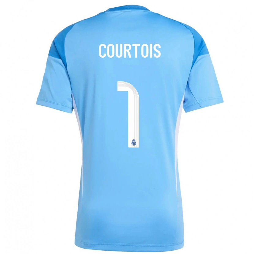 Danxen Herren Thibaut Courtois #1 Trikot Himmelblau Weiß Torwarttrikot 2025/26 Österreich