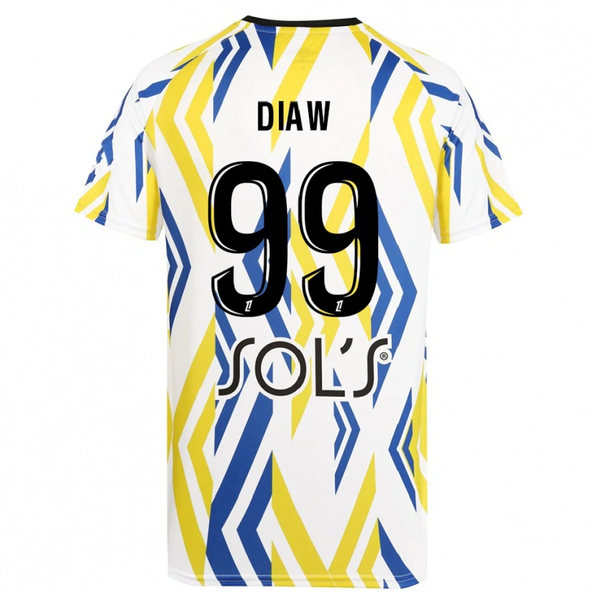 Danxen Herren Mory Diaw #99 Trikot Weiß Rot Blau Torwarttrikot 2025/26 Österreich