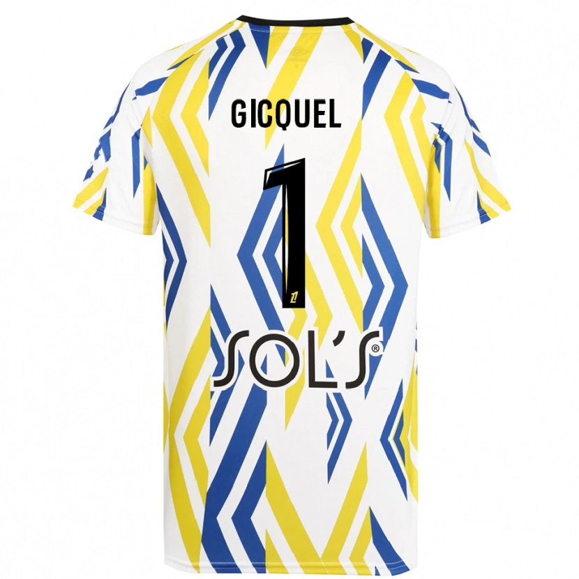 Danxen Herren Mathyss Gicquel #1 Trikot Weiß Rot Blau Torwarttrikot 2025/26 Österreich