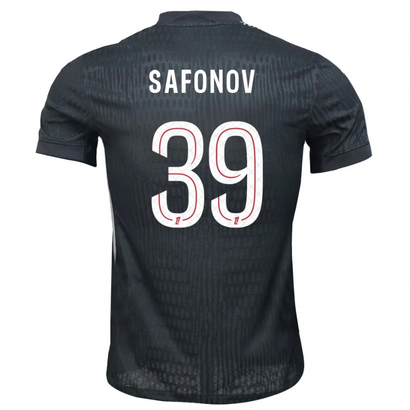 Danxen Herren Matvey Safonov #39 Trikot Dunkelgrau Schwarz Torwarttrikot 2025/26 Österreich