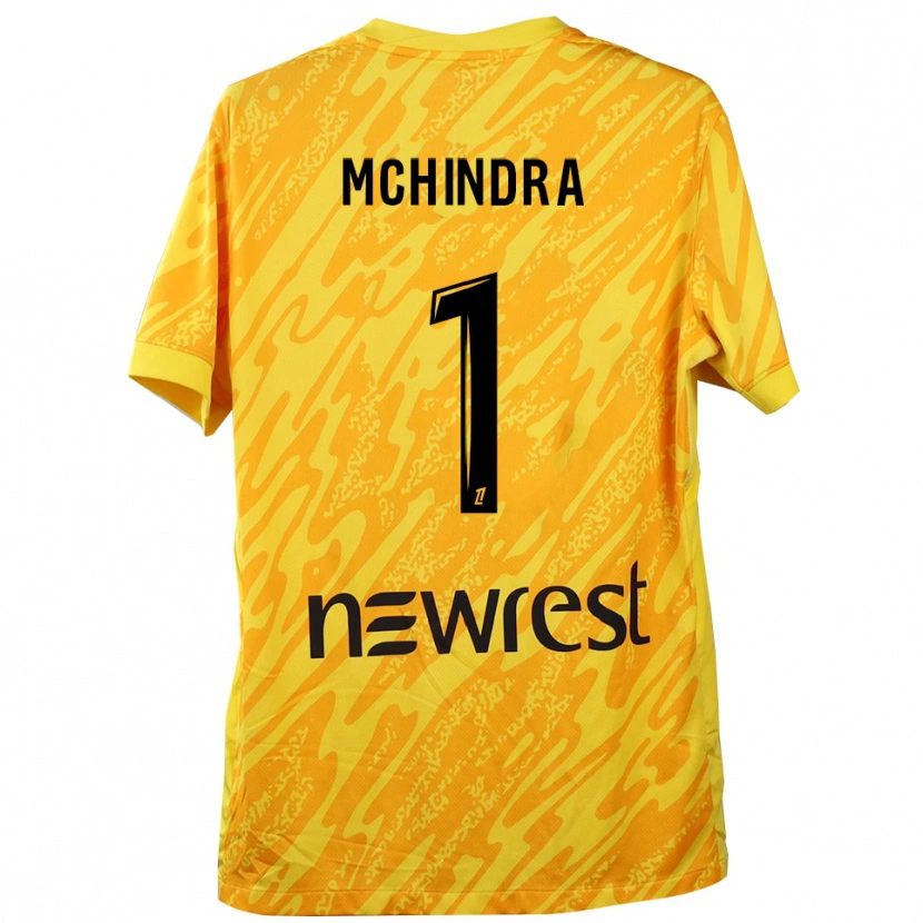 Danxen Herren Naime Said Mchindra #1 Trikot Gelb Schwarz Torwarttrikot 2025/26 Österreich