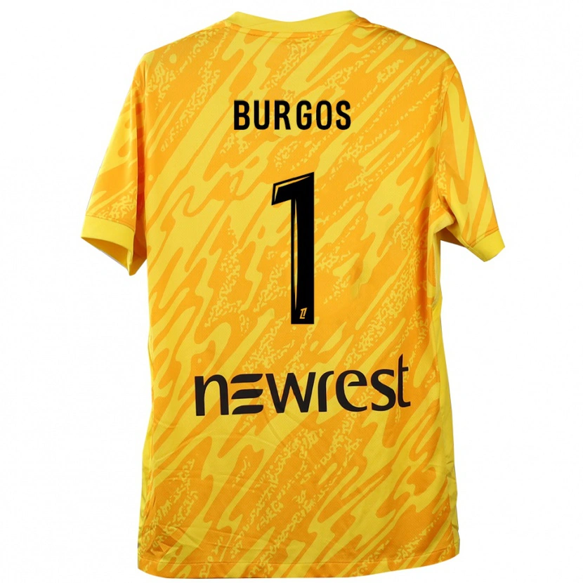 Danxen Herren Diego Burgos #1 Trikot Gelb Schwarz Torwarttrikot 2025/26 Österreich