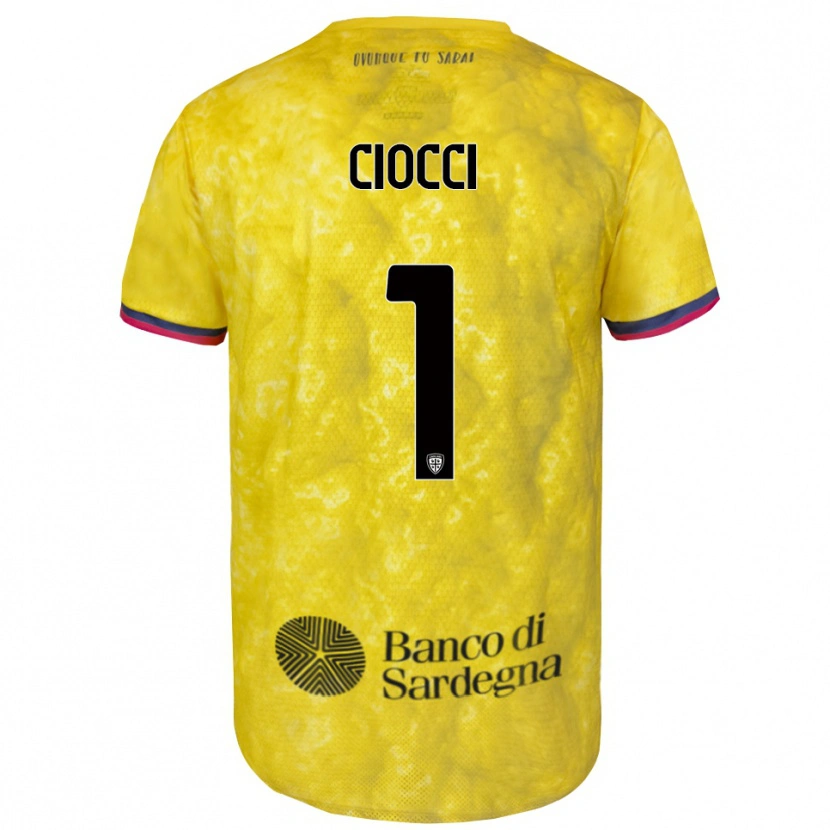 Danxen Herren Giuseppe Ciocci #1 Trikot Gelb Schwarz Torwarttrikot 2025/26 Österreich