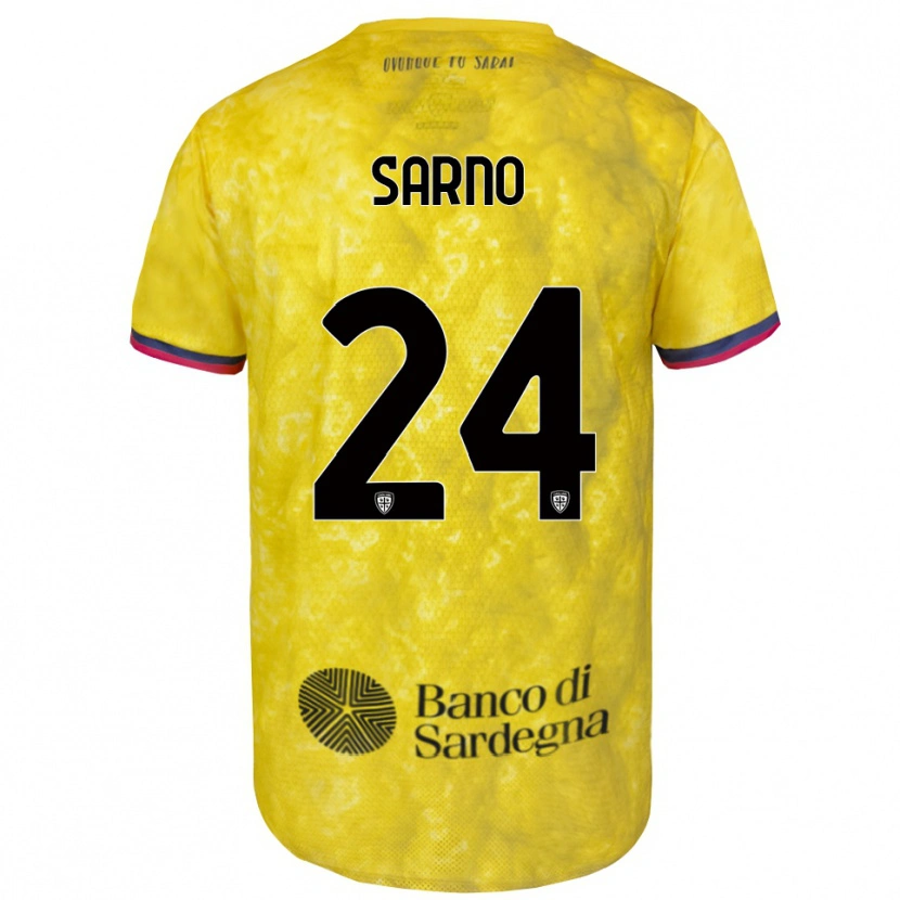 Danxen Herren Vincenzo Sarno #24 Trikot Gelb Schwarz Torwarttrikot 2025/26 Österreich