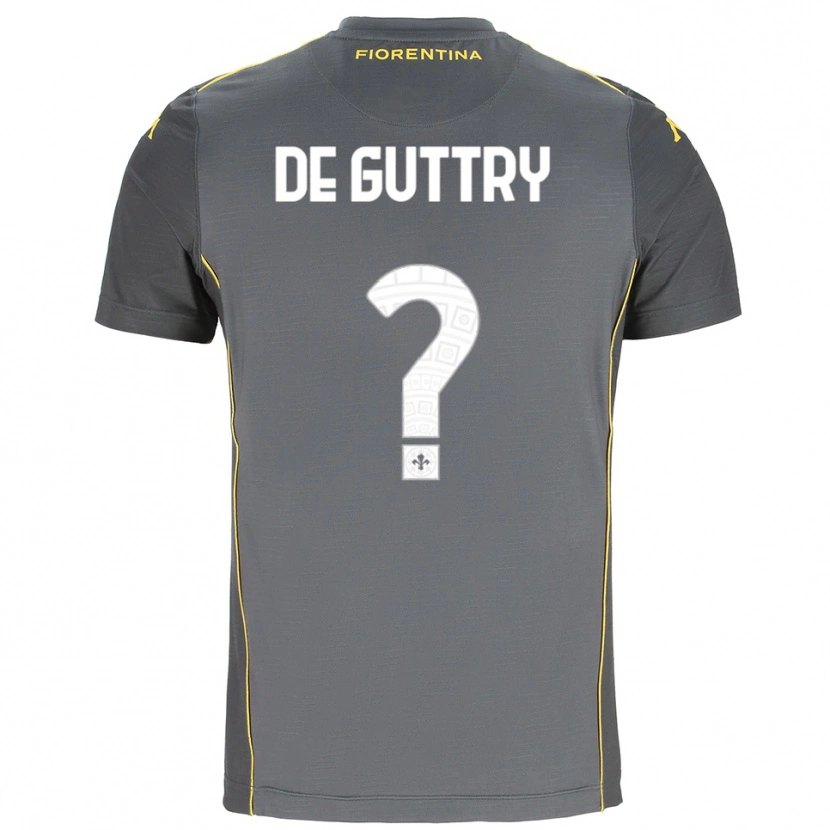 Danxen Herren Elia De Guttry #0 Trikot Dunkelgrau Gelb Torwarttrikot 2025/26 Österreich