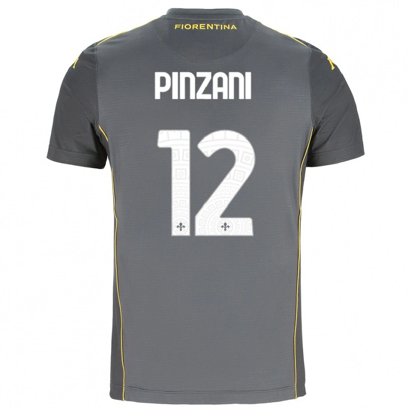 Danxen Herren Lorenzo Pinzani #12 Trikot Dunkelgrau Gelb Torwarttrikot 2025/26 Österreich