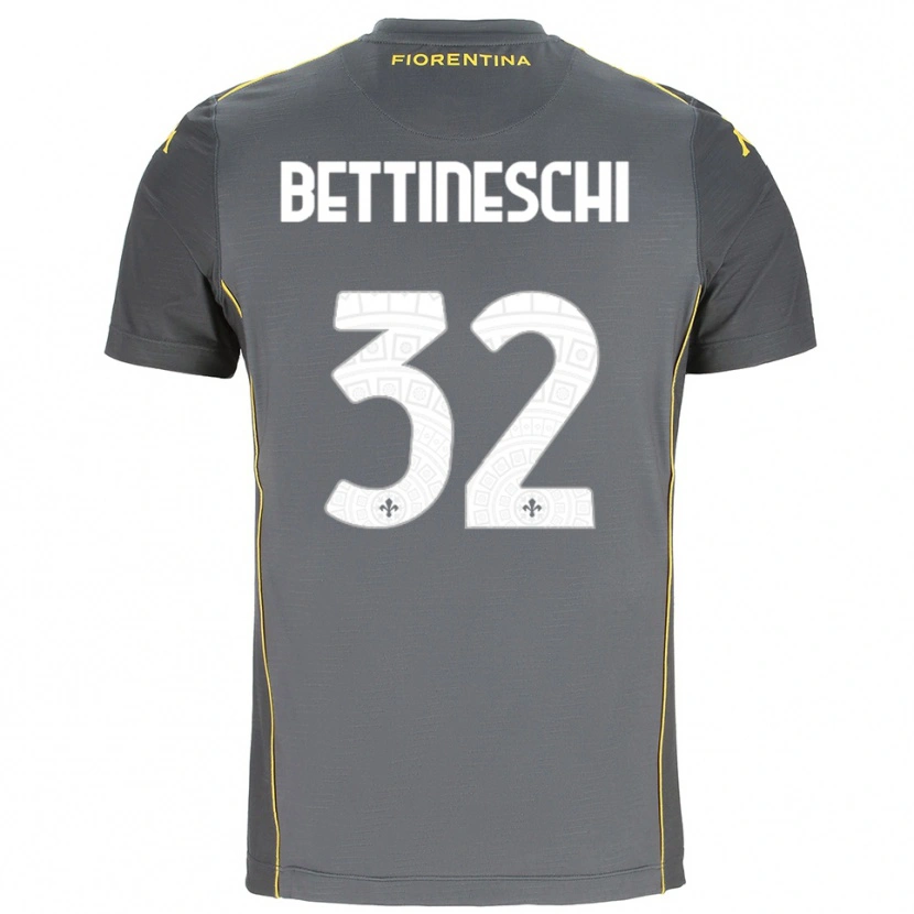 Danxen Herren Giorgia Bettineschi #32 Trikot Dunkelgrau Gelb Torwarttrikot 2025/26 Österreich