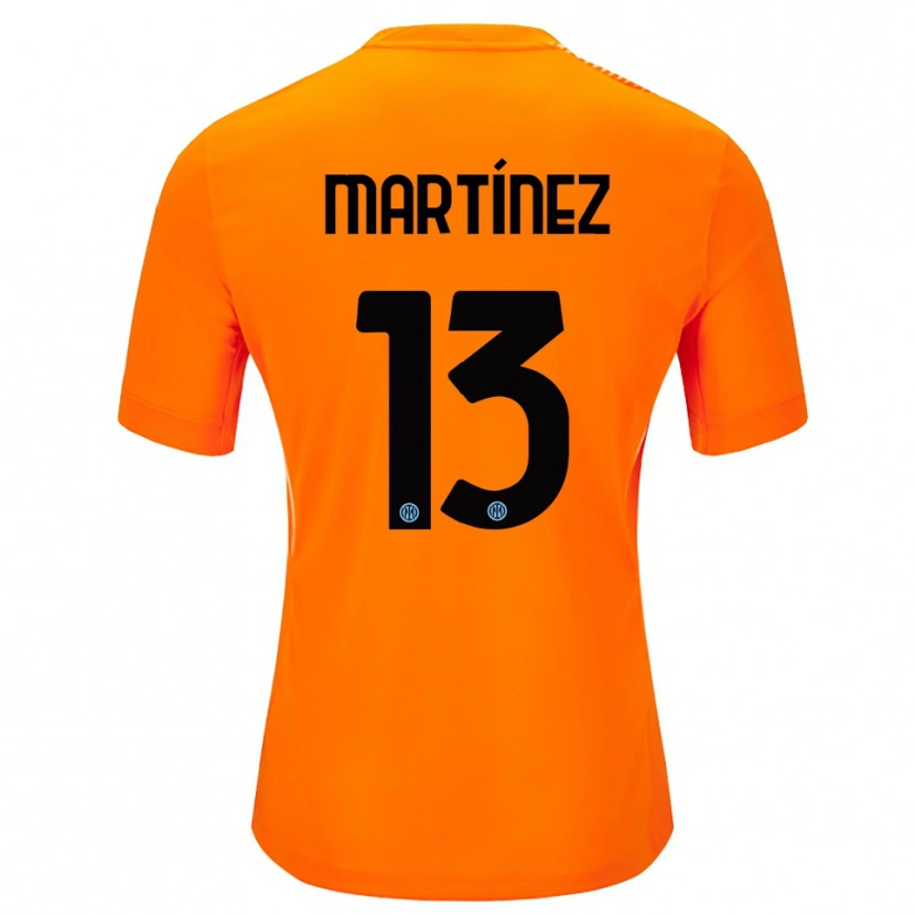 Danxen Herren Josep Martínez #13 Trikot Hellorange Schwarz Torwarttrikot 2025/26 Österreich