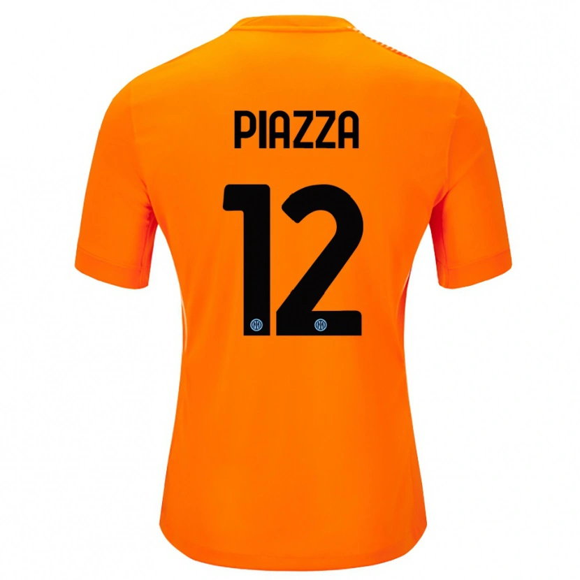 Danxen Herren Alessia Piazza #12 Trikot Hellorange Schwarz Torwarttrikot 2025/26 Österreich