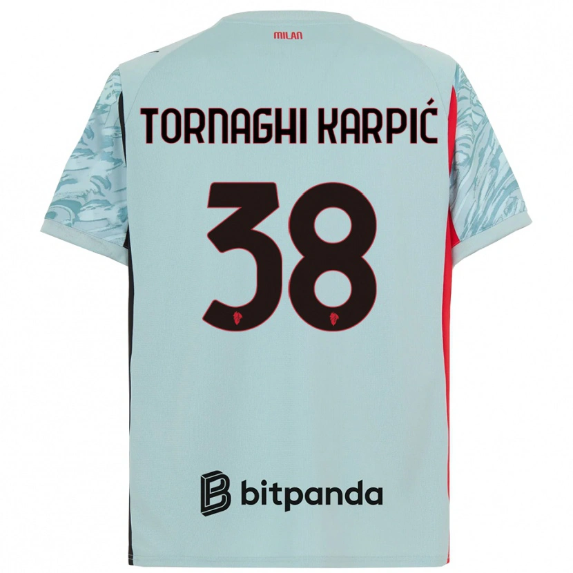 Danxen Herren Lavinia Tornaghi Karpić #38 Trikot Hellblau Rot Torwarttrikot 2025/26 Österreich