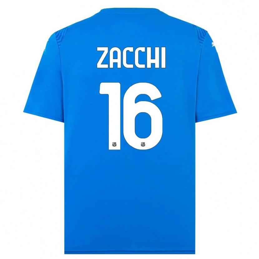 Danxen Herren Gioele Zacchi #16 Trikot Blau Weiß Torwarttrikot 2025/26 Österreich