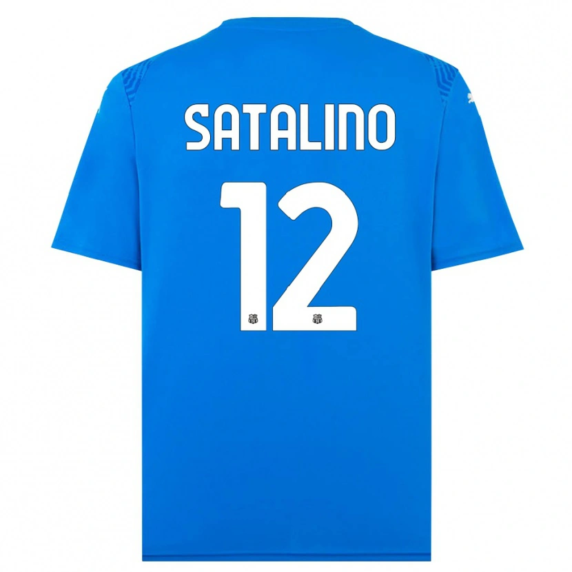 Danxen Herren Giacomo Satalino #12 Trikot Blau Weiß Torwarttrikot 2025/26 Österreich