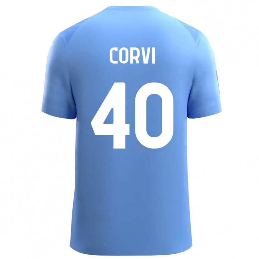 Danxen Herren Edoardo Corvi #40 Trikot Himmelblau Weiß Torwarttrikot 2025/26 Österreich