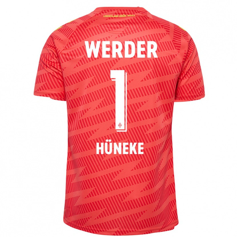Danxen Herren Win Hüneke #1 Trikot Rot Gelb Torwarttrikot 2025/26 Österreich
