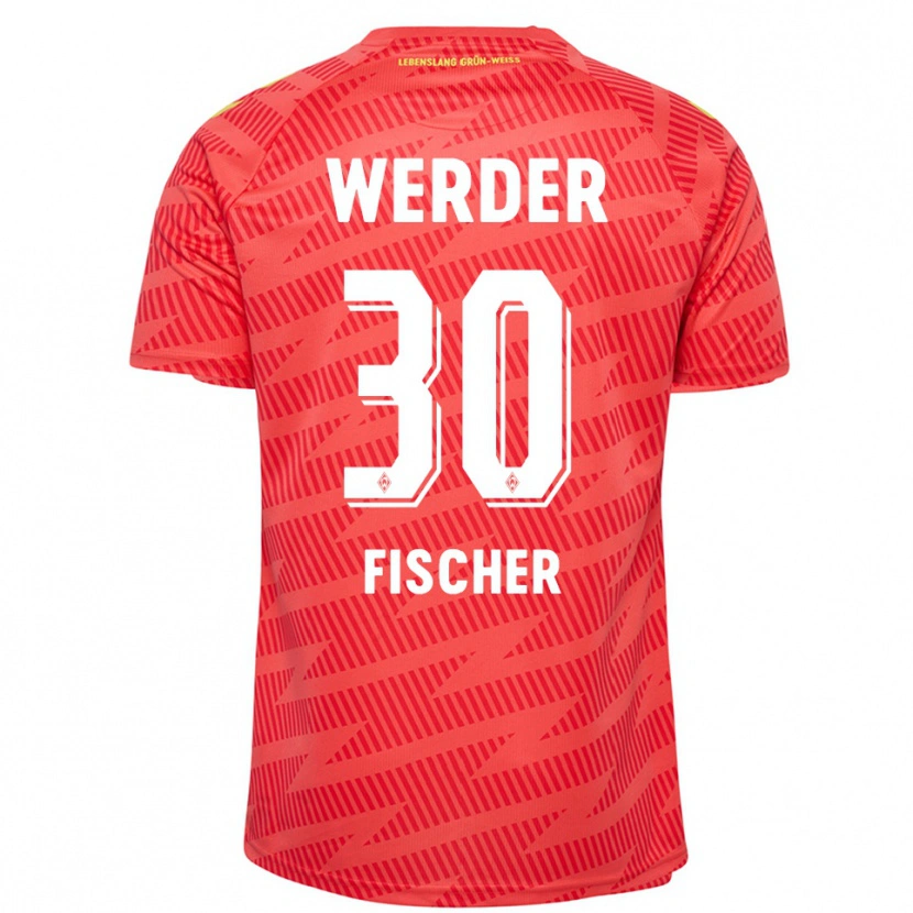 Danxen Herren Vanessa Fischer #30 Trikot Rot Gelb Torwarttrikot 2025/26 Österreich
