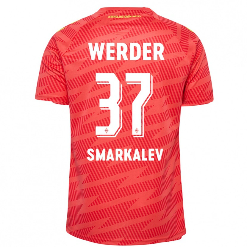 Danxen Herren Stefan Smarkalev #37 Trikot Rot Gelb Torwarttrikot 2025/26 Österreich