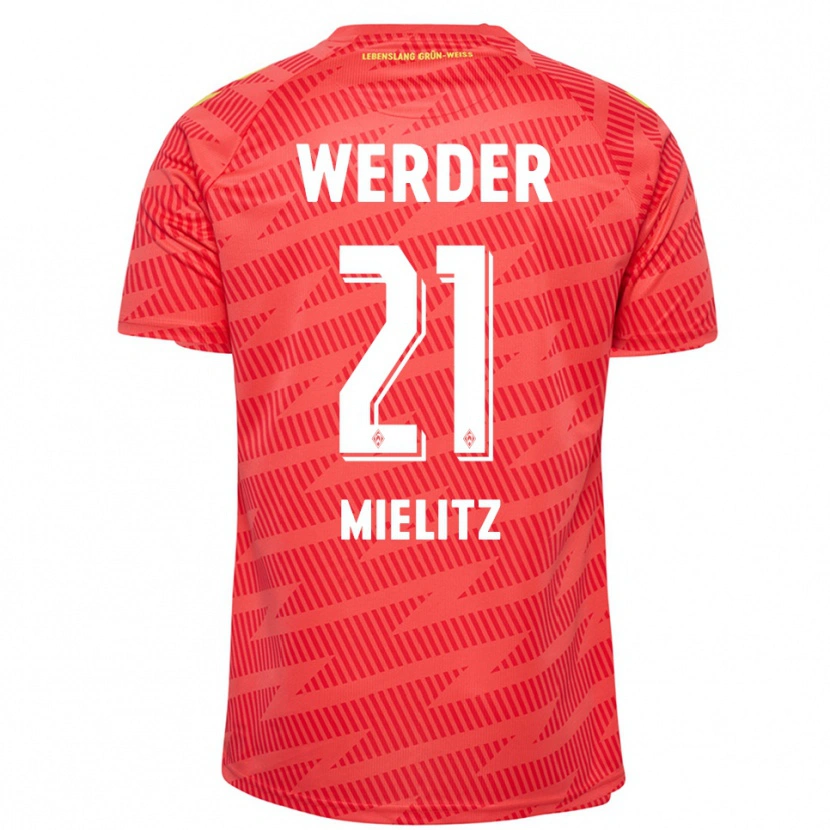 Danxen Herren Sebastian Mielitz #21 Trikot Rot Gelb Torwarttrikot 2025/26 Österreich