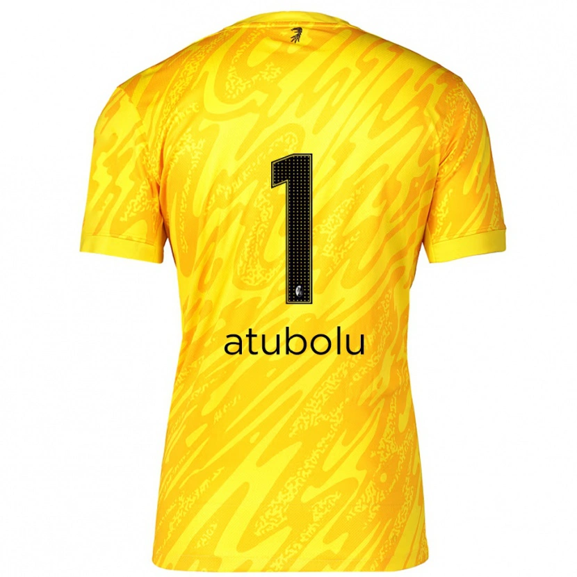 Danxen Herren Noah Atubolu #1 Trikot Gelb Schwarz Torwarttrikot 2025/26 Österreich