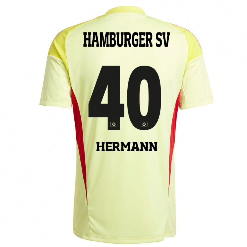 Danxen Herren Hannes Hermann #40 Trikot Gelb Schwarz Rot Torwarttrikot 2025/26 Österreich