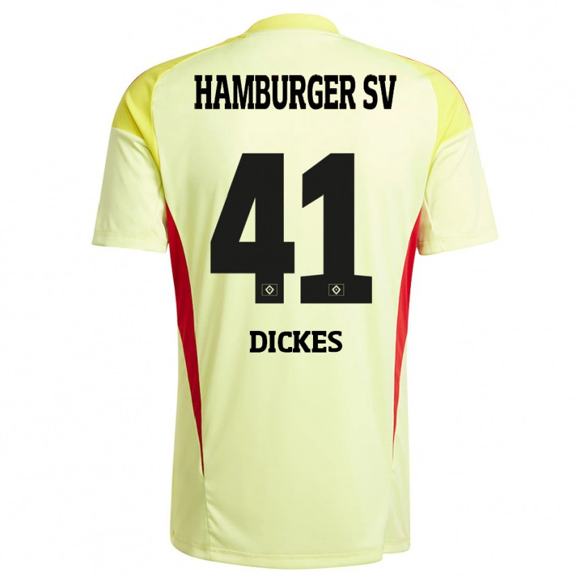 Danxen Herren Fernando Dickes #41 Trikot Gelb Schwarz Rot Torwarttrikot 2025/26 Österreich