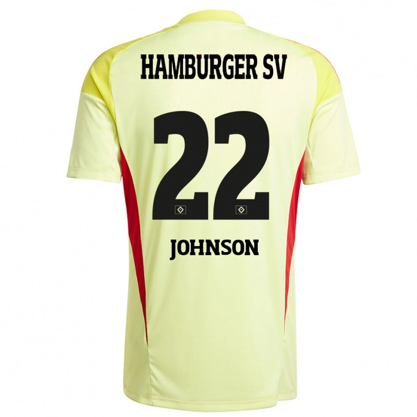 Danxen Herren Emmanuel Johnson #22 Trikot Gelb Schwarz Rot Torwarttrikot 2025/26 Österreich
