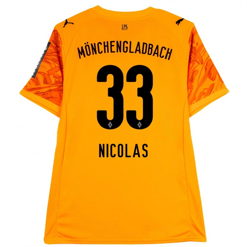 Danxen Herren Moritz Nicolas #33 Trikot Orange Gelb Schwarz Torwarttrikot 2025/26 Österreich