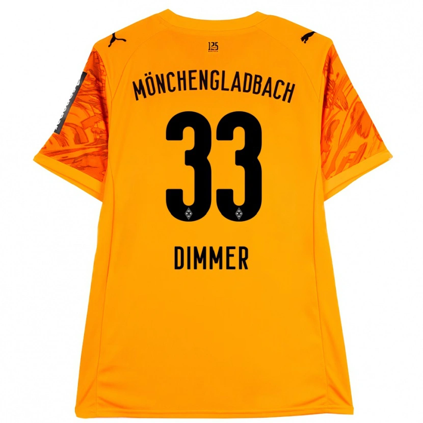 Danxen Herren Florian Dimmer #33 Trikot Orange Gelb Schwarz Torwarttrikot 2025/26 Österreich