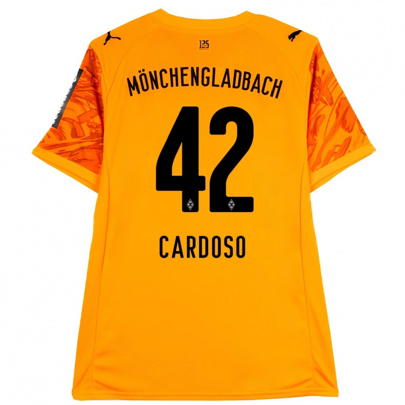 Danxen Herren Tiago Pereira Cardoso #42 Trikot Orange Gelb Schwarz Torwarttrikot 2025/26 Österreich