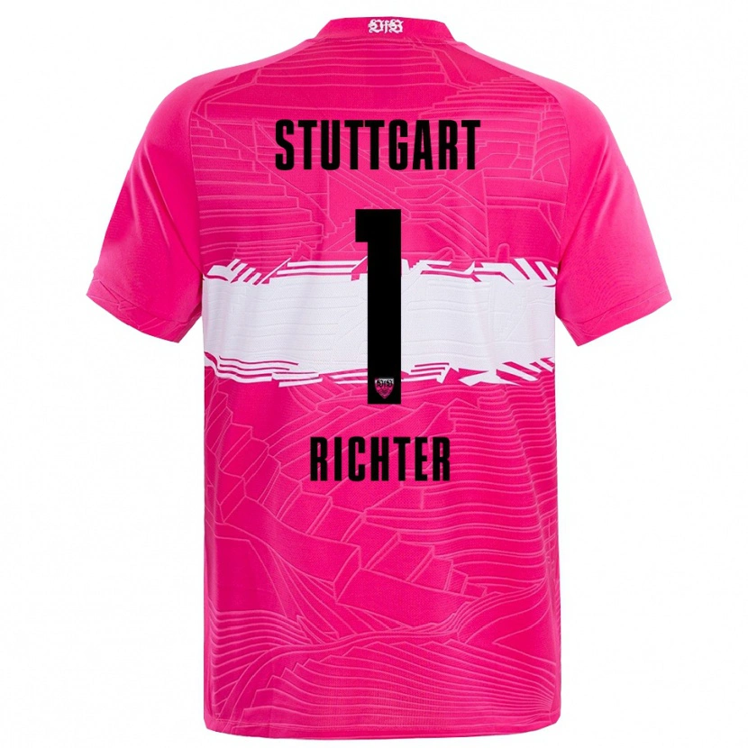 Danxen Herren Nils Richter #1 Trikot Tiefrosa Schwarz Torwarttrikot 2025/26 Österreich