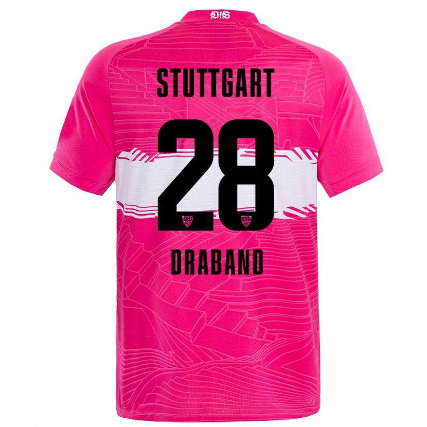 Danxen Herren Dominik Draband #28 Trikot Tiefrosa Schwarz Torwarttrikot 2025/26 Österreich