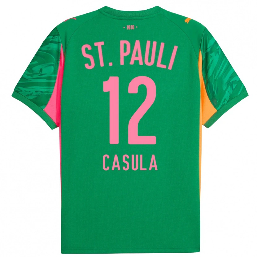 Danxen Herren David Casula #12 Trikot Grün Orange Pink Torwarttrikot 2025/26 Österreich