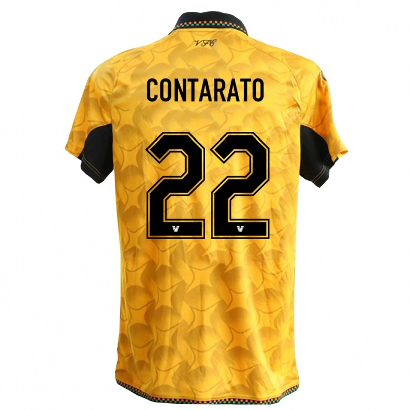 Danxen Herren Ettore Contarato #22 Trikot Gelb Schwarz Torwarttrikot 2025/26 Österreich