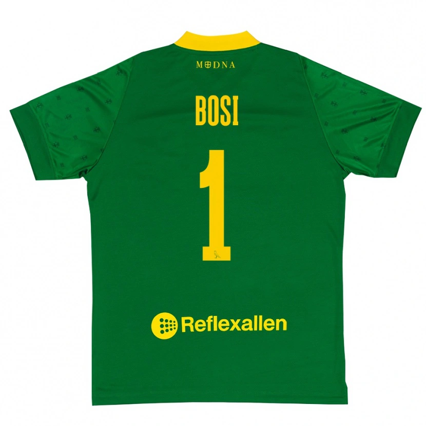 Danxen Herren Matteo Bosi #1 Trikot Grün Gelb Torwarttrikot 2025/26 Österreich