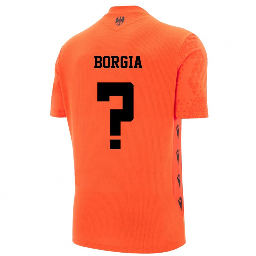 Danxen Herren Francesco Borgia #0 Trikot Dunkles Orange Schwarz Torwarttrikot 2025/26 Österreich