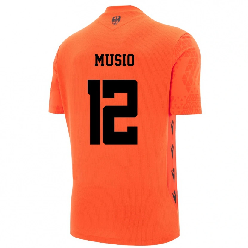 Danxen Herren Luca Musio #12 Trikot Dunkles Orange Schwarz Torwarttrikot 2025/26 Österreich