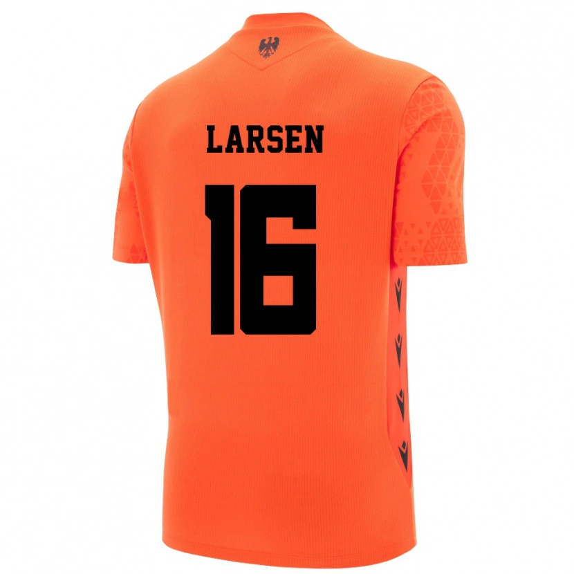 Danxen Herren Kathrine Østergaard Larsen #16 Trikot Dunkles Orange Schwarz Torwarttrikot 2025/26 Österreich