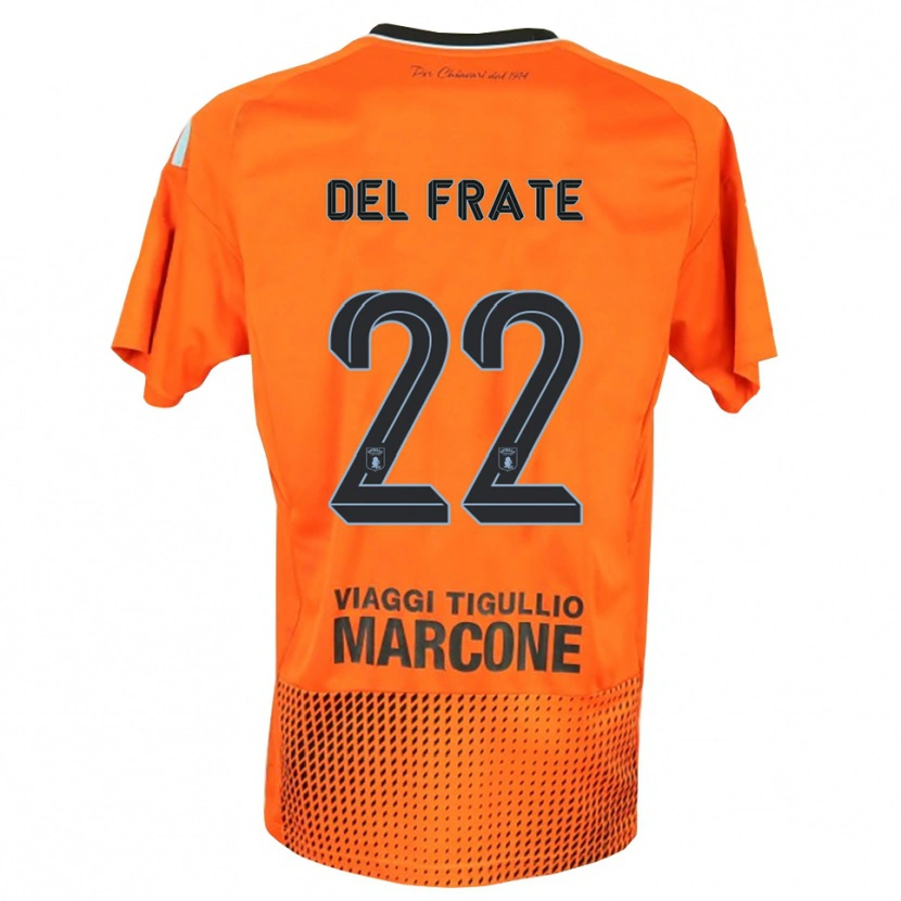 Danxen Herren Federico Del Frate #22 Trikot Dunkles Orange Blau Torwarttrikot 2025/26 Österreich