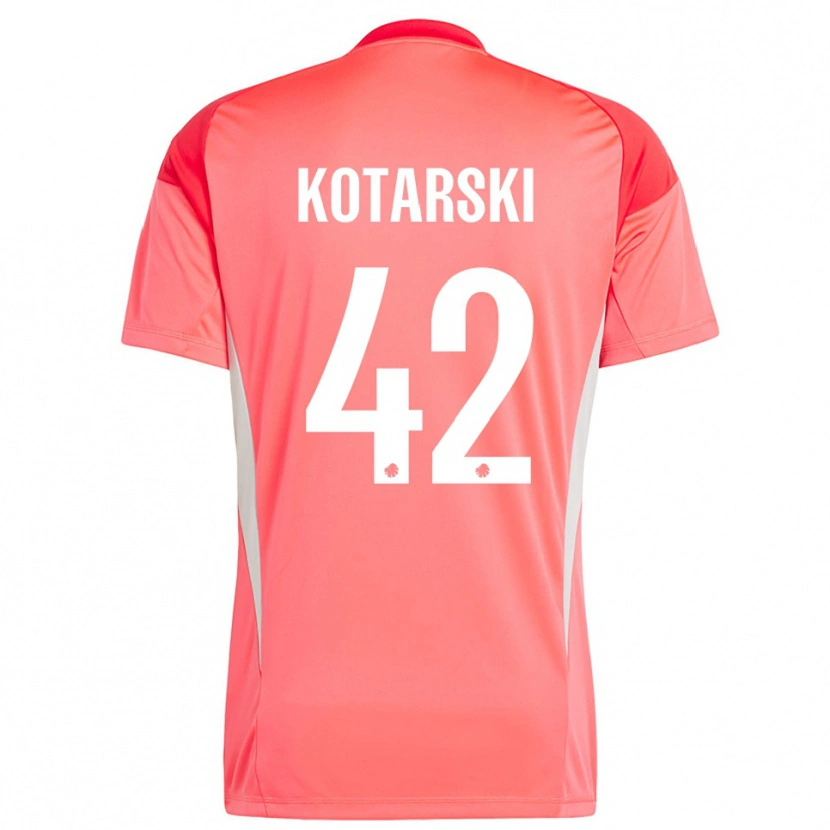 Danxen Herren Dominik Kotarski #42 Trikot Rot Weiß Torwarttrikot 2025/26 Österreich