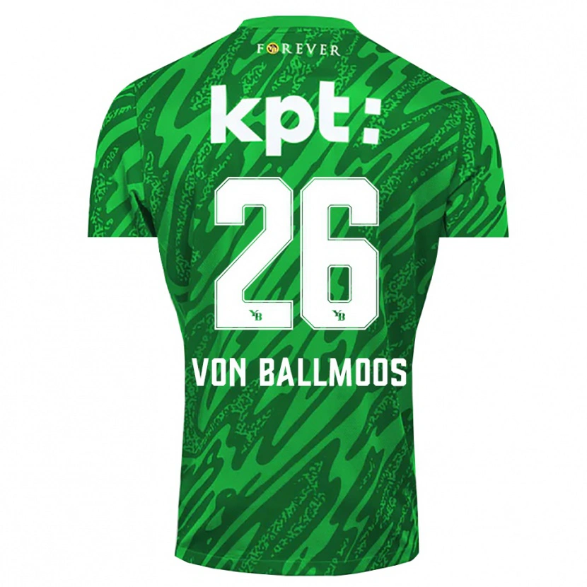 Danxen Herren David von Ballmoos #26 Trikot Grün Weiß Torwarttrikot 2025/26 Österreich