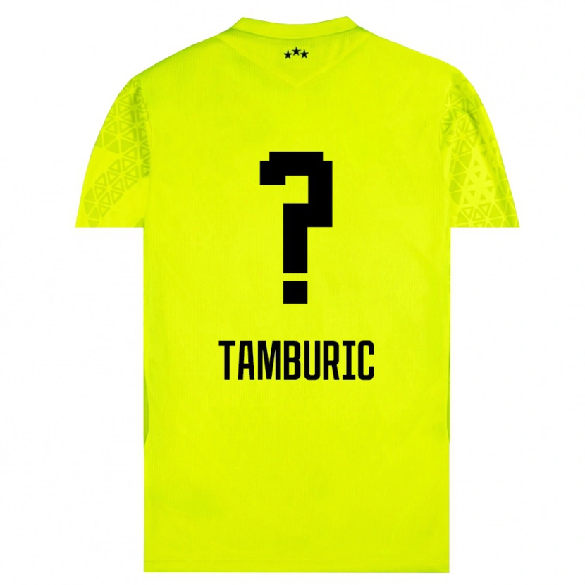 Danxen Herren Vukasin Tamburic #0 Trikot Gelb Grün Schwarz Torwarttrikot 2025/26 Österreich