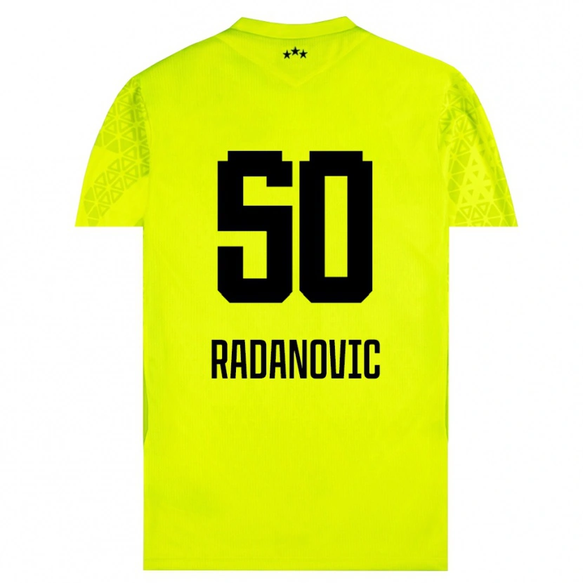 Danxen Herren Savo Radanovic #50 Trikot Gelb Grün Schwarz Torwarttrikot 2025/26 Österreich